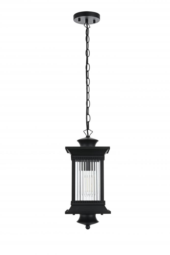 Collins 7 inch Outdoor Pendant in Black