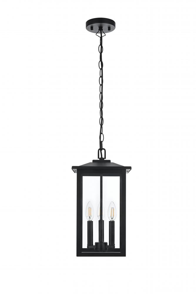 Carlisle 7 inch Outdoor Pendant in Black