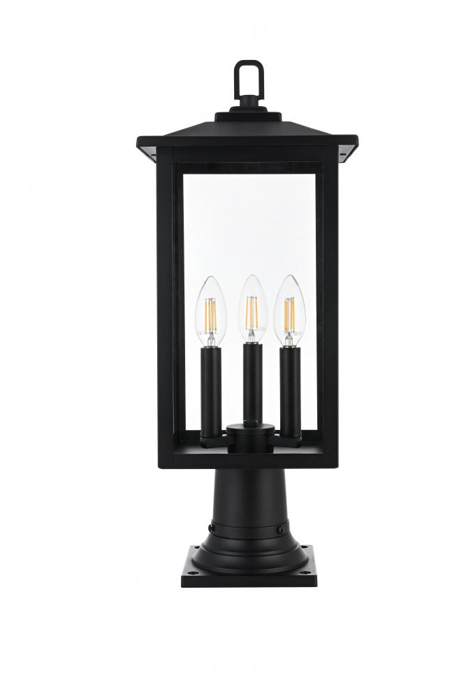 Carlisle 7 inch Outdoor Pendant in Black