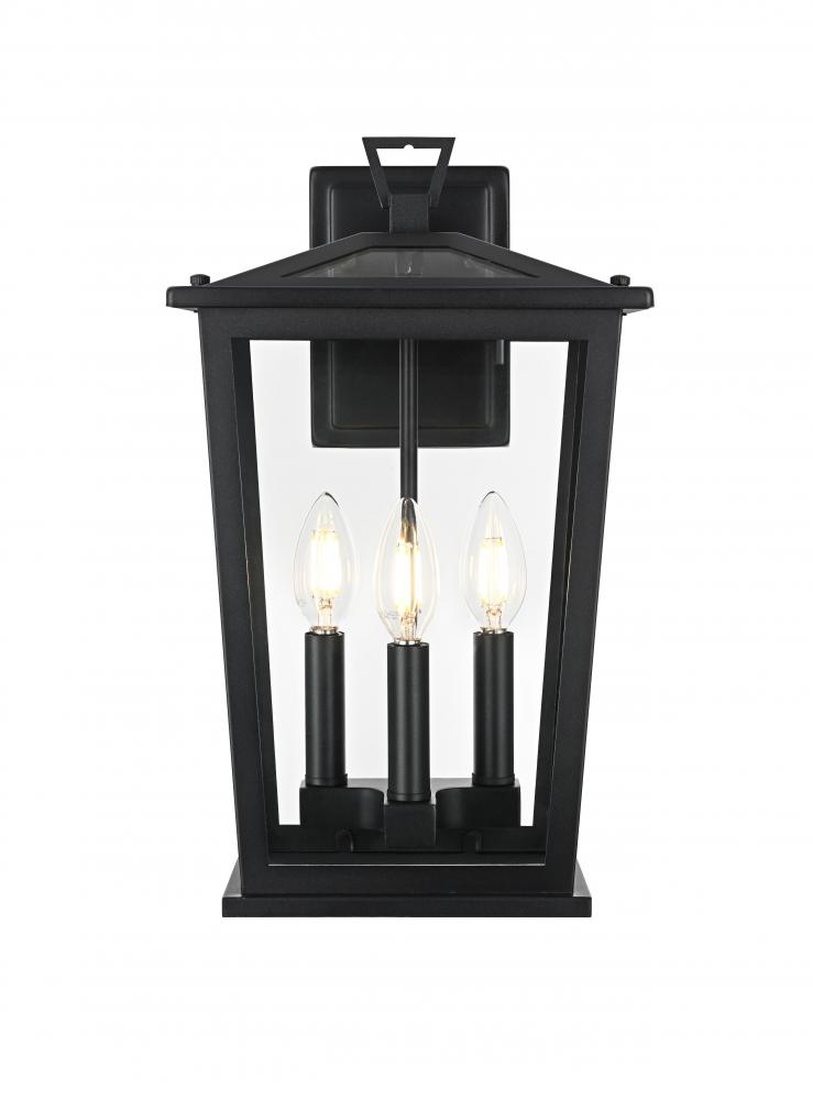 Berks 7 inch Outdoor Pendant in Black