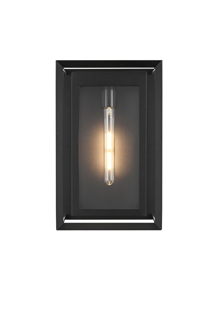 Wall sconce W10" E7" H16" L1 Black (1Box)