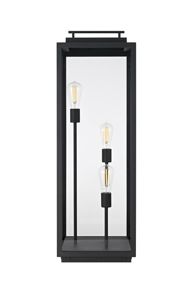 Lawn Light L11.9" W11.9" H35.5" Black