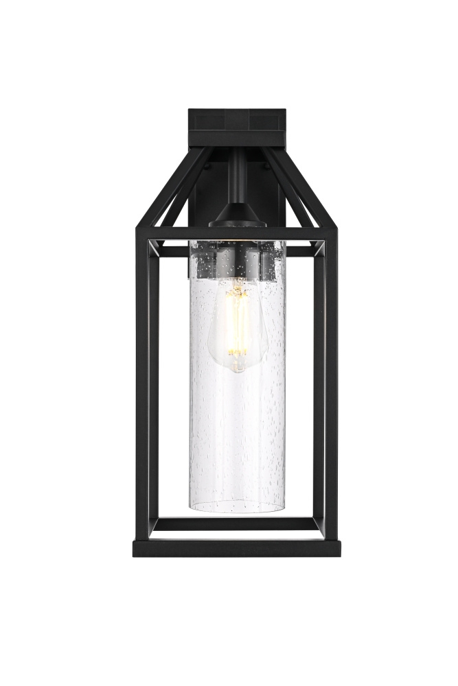 Zora 19 inch Outdoor Wall sconce in Black