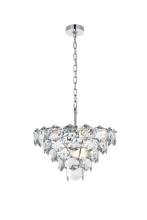 Elegant 1050D20C - Pendant D20"H12"L8 Chrome