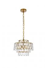 Elegant 1102D14BR - Mila 14 Inch Pendant in Brass