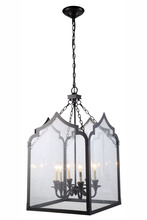 Elegant 1459D20BZ - Newport Collection Chandelier D:20 H:35 Lt:6 Bronze Finish