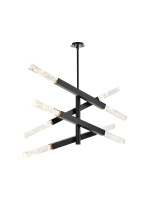 Elegant 2085L4BK - Pendant L48"H22"L8 Black