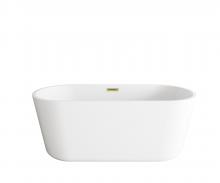 Elegant BT10659GW-BGD - Bathtub 59.0"27.5"22.0" GW with BGD drain kit