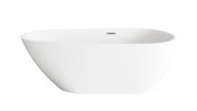 Elegant BT30267GW-BNK - Bathtub 66.9 x 31.5 x 23 GW with BNK drain kit