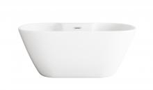 Elegant BT30559GW-PCH - Bathtub 59.1 x 29.9 x 22.8 Glossy White