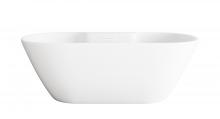 Elegant BT30567GW-WHT - Bathtub 66.9 x 29.9 x 22.8 Glossy White