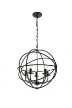 Elegant LD4006D20DB - Octavia 5 Light Dark Brown Pendant