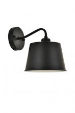 Elegant LD4059W8BK - Nota 1 Light Black Wall Sconce