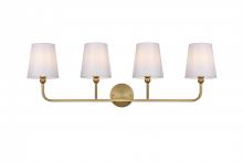 Elegant LD7322W36SG - Senna 35.5 inch Wall Sconce in Satin Gold