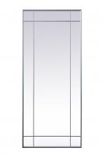 Elegant MR3FL3070SIL - French Panel Full Length Mirror 30x70 Inch In Silver