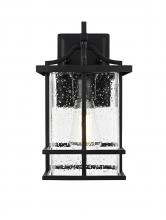 Elegant OD312W12BK - Miller 7 inch Outdoor Pendant in Black