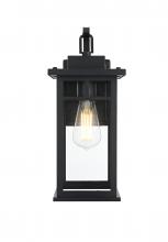 Elegant OD313W16BK - Mercer 7 inch Outdoor Pendant in Black