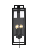 Elegant OD809W26BK - Wall Sconce W8"xH26"xE9" Black