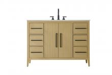 Elegant VF29348MHB - 48 inch Single Bathroom Vanity in Honey Brown