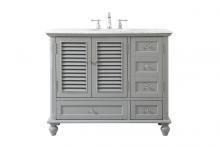 Elegant VF30542GR - 42 Inch Single Bathroom Vanity in Grey