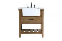 Elegant VF60130GN - 30 Inch Single Bathroom Vanity in Green