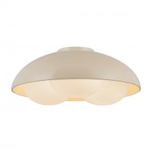 Alora Lighting FM495316PWOP - Robyn 16-in Pearl White/Opal Glass Socket Flush Mount