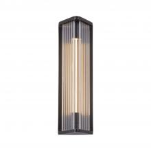 Alora Lighting WV339112UBCR - Sabre 12-in Ribbed Glass/Urban Bronze LED Wall/Vanity