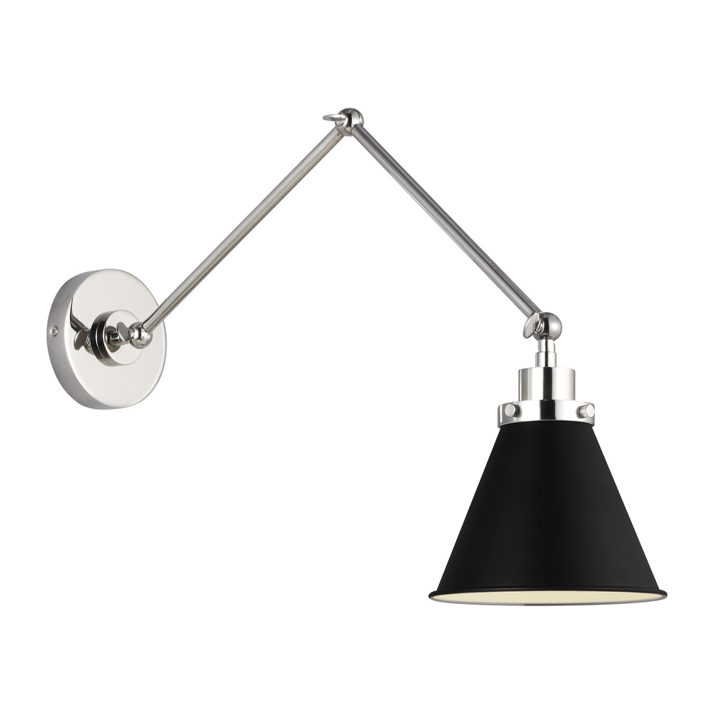 Wellfleet Double Arm Cone Task Sconce