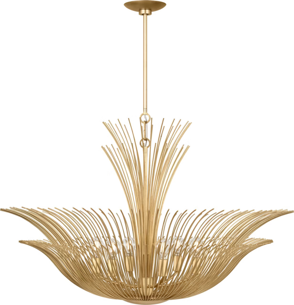 ONLINE EXCLUSIVE-DORELLE 36 6L CHANDELIER GD