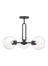Visual Comfort & Co. Studio Collection 7755703-112 - Codyn Three Light Semi-Flush Convertible Pendant