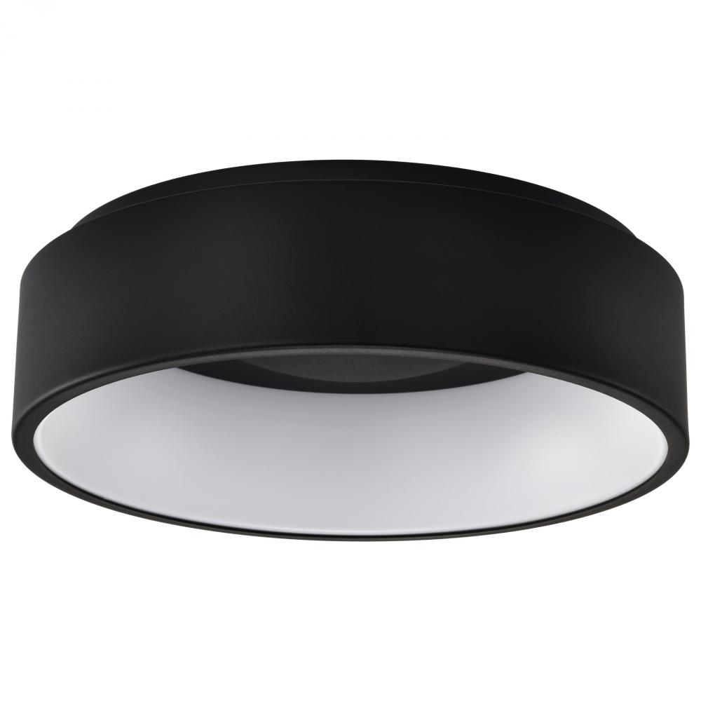 Orbit; 20 Watt LED Flush Mount; CCT Selectable 3000K/4000K/5000K; Black Finish