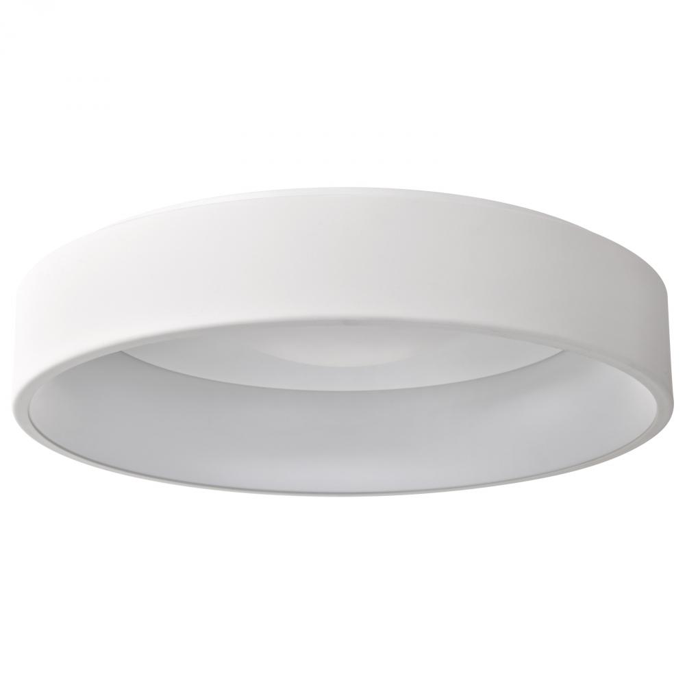 Orbit; 30 Watt LED Flush Mount; CCT Selectable 3000K/4000K/5000K; White Finish