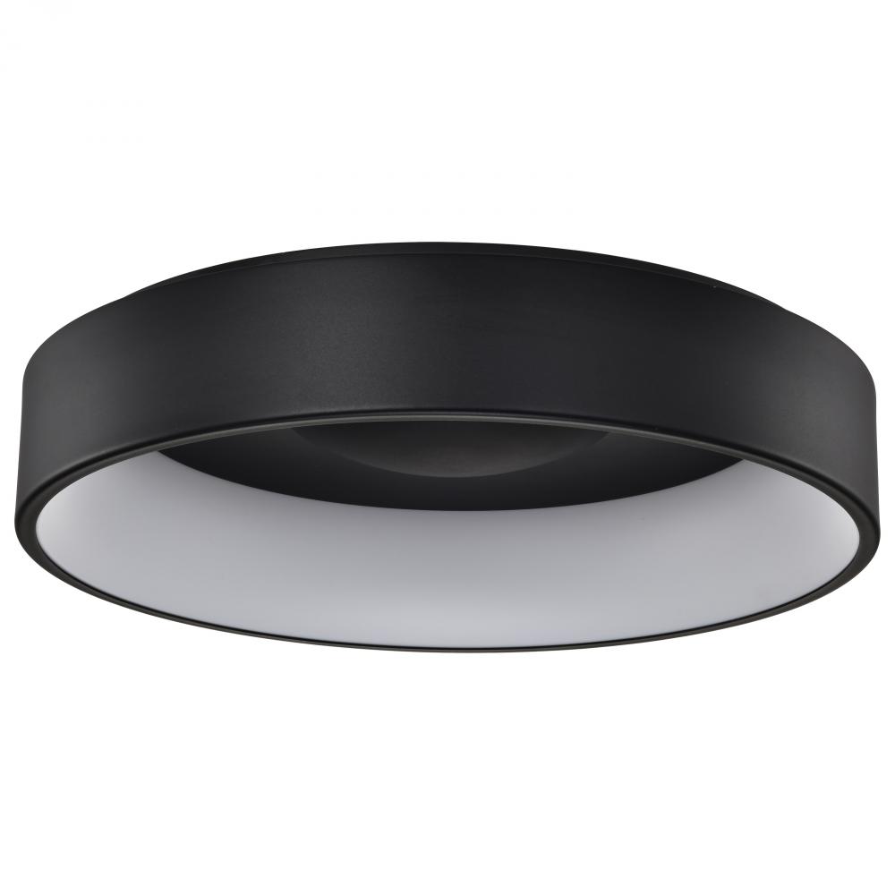 Orbit; 30 Watt LED Flush Mount; CCT Selectable 3000K/4000K/5000K; Black Finish