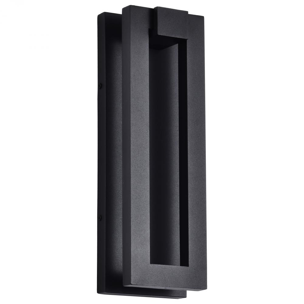 Crew; 32 Watt; 15 Inch LED Outdoor Sconce; Sand Black Finish