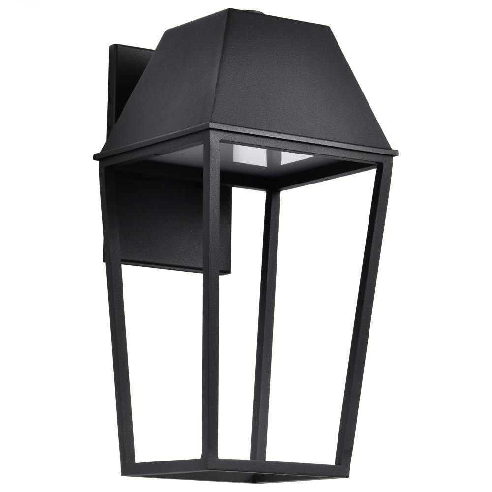 Colt; 10 Watt; LED Large Outdoor Lantern; Matte Black Finish