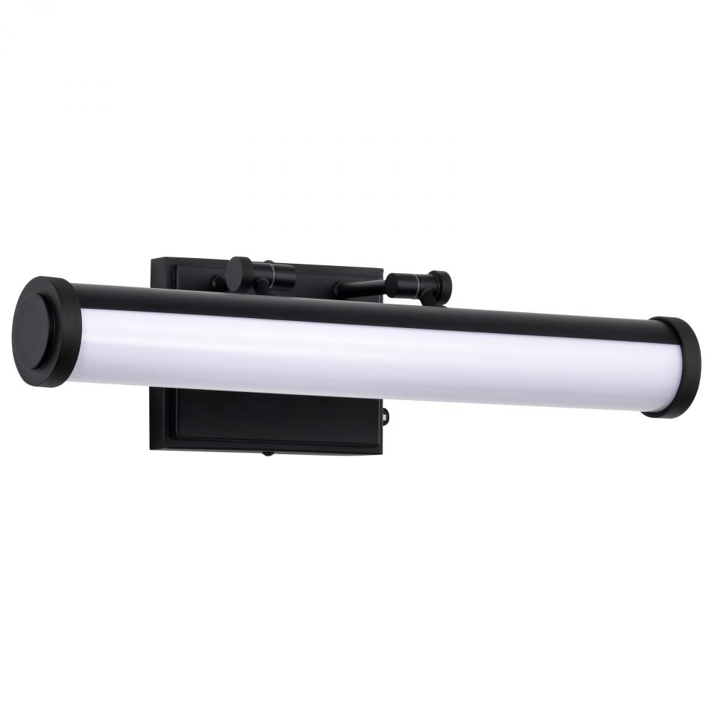 Cora; 18 Inch LED Vanity; 3 CCT Selectable; Black Finish; Acrylic Lens