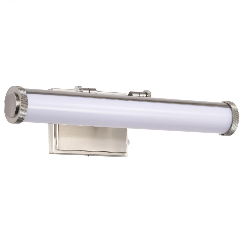 Cora; 18 Inch LED Vanity; 3 CCT Selectable; Brushed Nickel Finish; Acrylic Lens