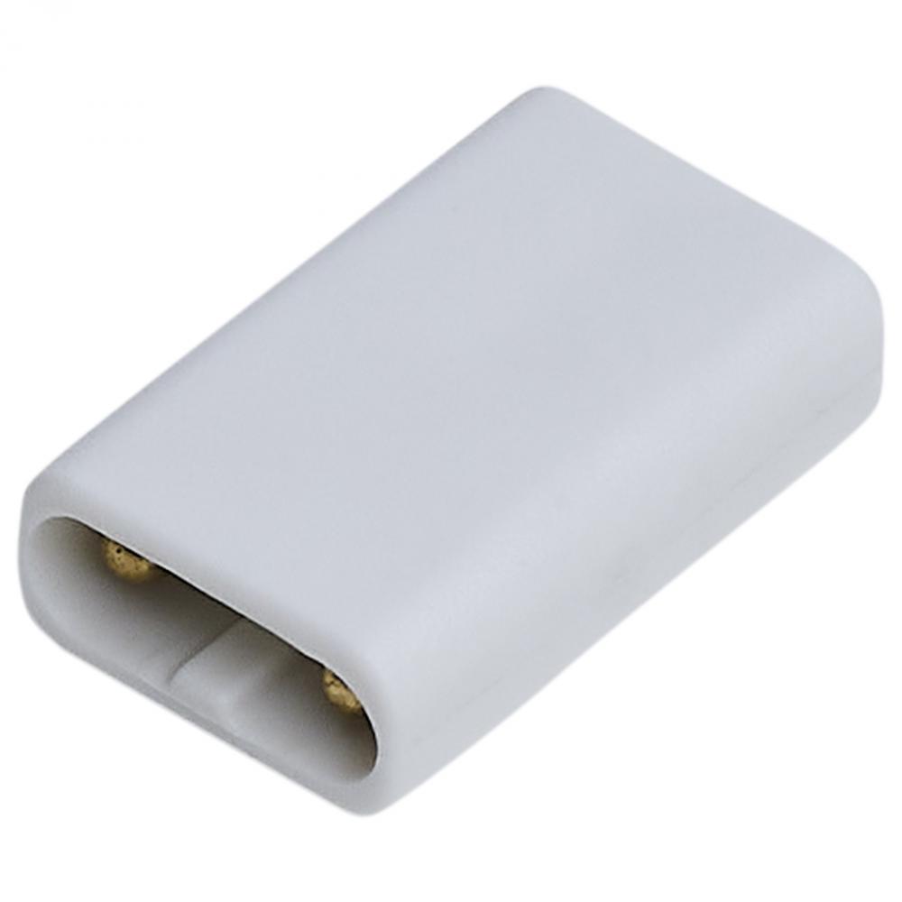 Direct Connector; End-to-End; White Finish; 2-Pk