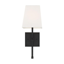 Nuvo 60/6709 - Highline - 1 Light Vanity - with White Linen Shade - Aged Bronze Finish