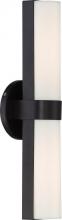 Nuvo 62/742 - Bond; Double LED Vanity; 17.5 inches; Aged Bronze Finish; White Acrylic Lens