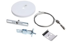 Nuvo 65/1194 - Momentum; Suspension Kit With Canopy and Power Feed for LED Linear System; White Finish