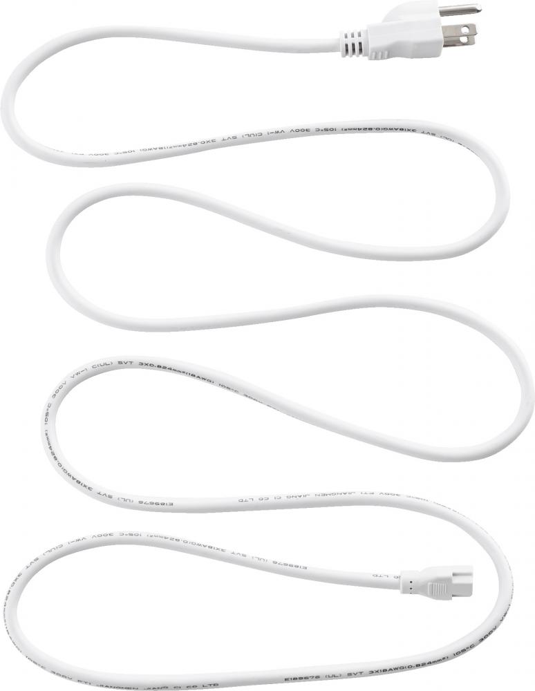 LED UCL 72" POWER CORD-WH
