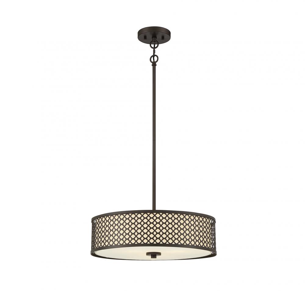 3-Light Pendant in Oil Rubbed Bronze