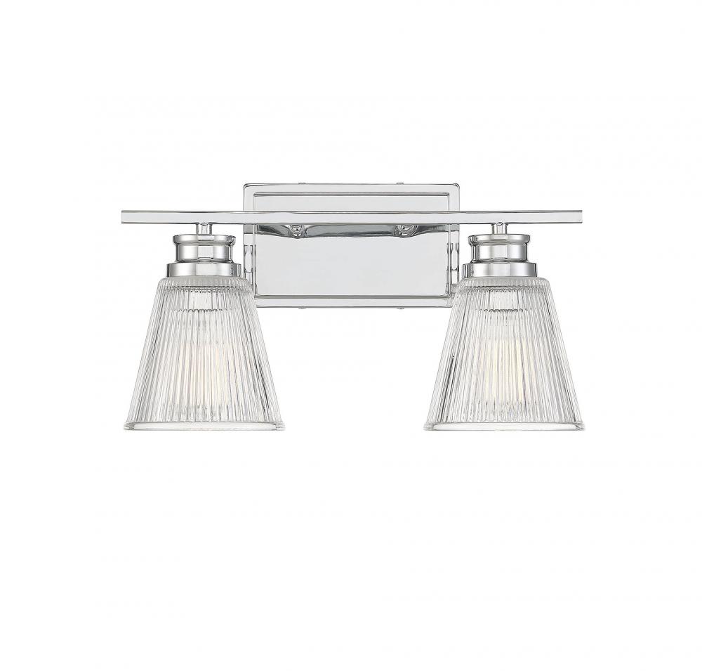 2-Light Bathroom Vanity Light in Chrome
