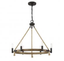 Savoy House Meridian M10080ORB - 6-Light Chandelier in Oil Rubbed Bronze
