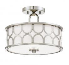 Savoy House Meridian M60015PN - 2-Light Ceiling Light in Polished Nickel