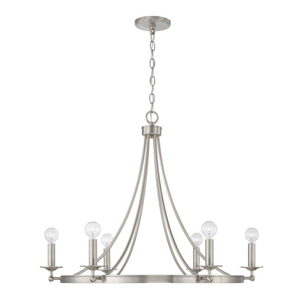 Chandelier in Brushed Nickel