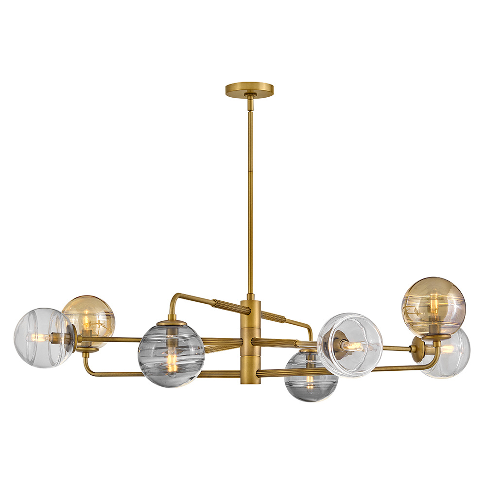 Large Adjustable Single Tier Chandelier