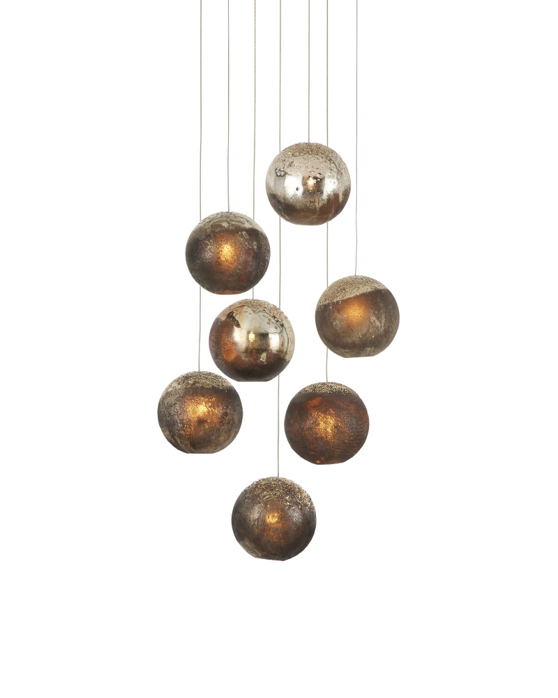 Pathos 7-Light Round Multi-Drop Pendant