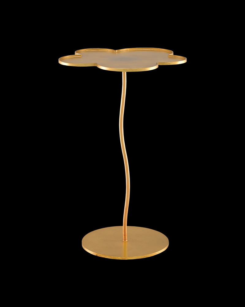 Fleur Large Gold Accent Table